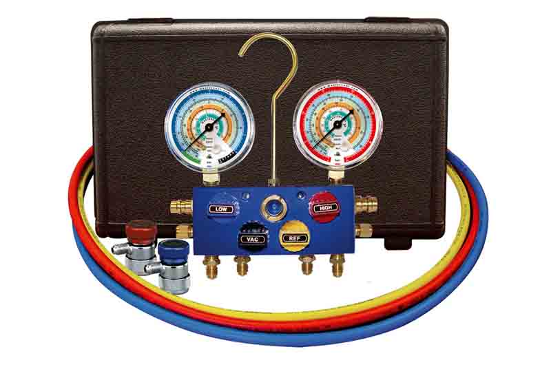 531-86996 - 250 cm - Manifold Gauge Set - 4 Way (Diameter Gauges - 80mm)