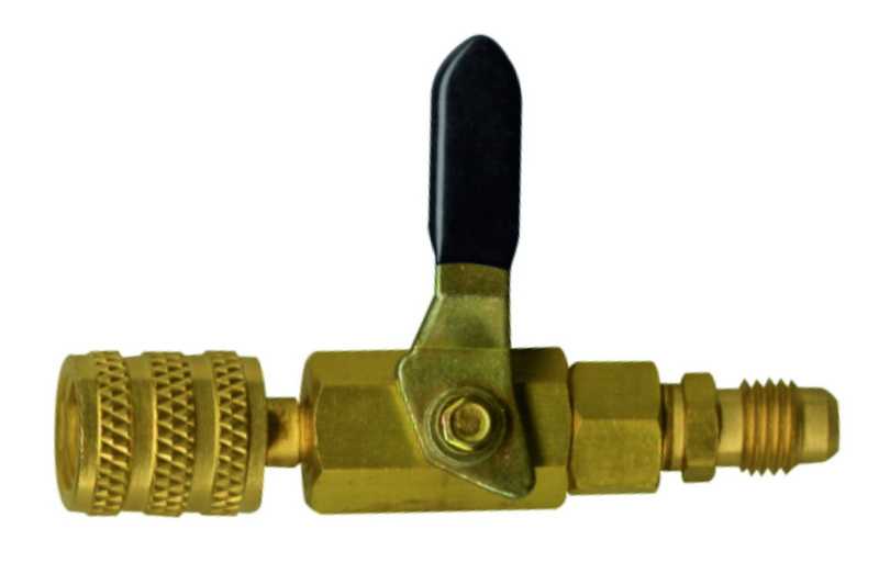 530-90430 - Robinet valve à bille 1/4" femelle conique x 1/4" mâle conique, droit