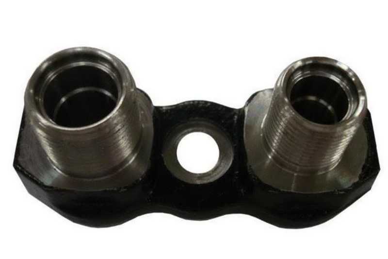 451-1153S - Collecteur acier pour compresseur, à vis centrale, horizontal 8 et 10 o-ring