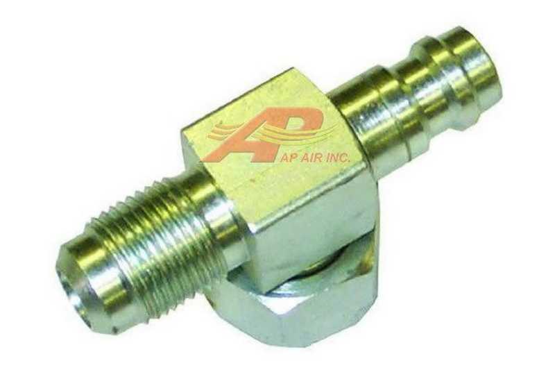 451-552 - Raccord manifold R134a tube o-ring avec #8 mâle conique