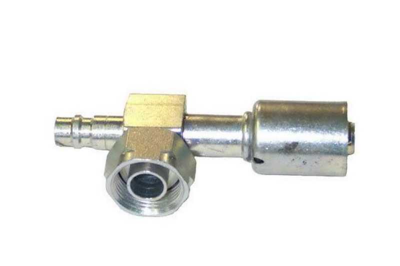 451-3131 - Block 90 Degrees Tube O-Ring Fitting For #12 Hose with R134a Port