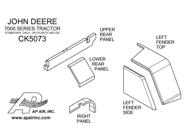 CK5073 - John Deere 7000 Series Cab Kit - Multi-Brown