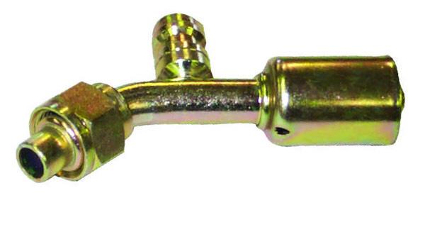 461-1930 - 45 degrés, module 8, femelle o-ring avec prise de charge R134a