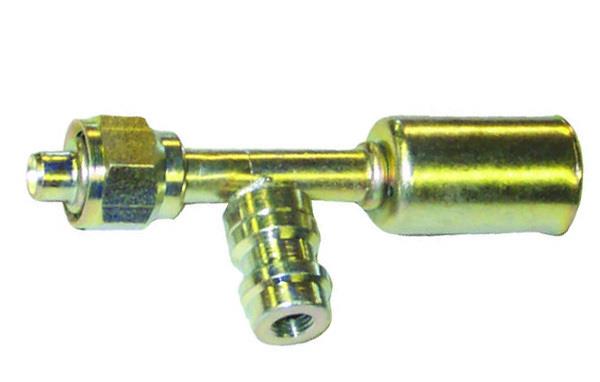 461-3925 - Droit, module 6, femelle o-ring avec prise de charge R134 de 16mm, raccord en acier, pour flexible à diamètre réduit