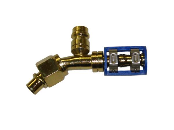 461-7930 - Burgaclip®, 45 degrés, module 8, femelle o-ring avec prise de charge R134a