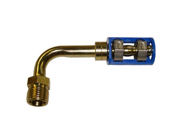 461-7558 - Burgaclip®, 90 degrés, module 8, raccord de type "insert mâle"