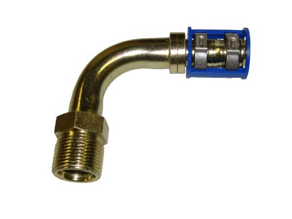 461-7560 - Burgaclip®, 90 degrés, module 12, raccord de type "insert mâle"