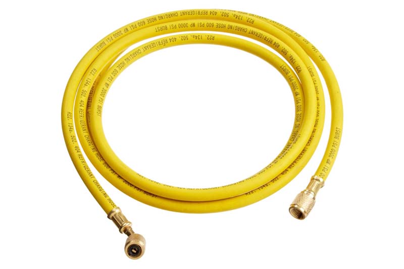 F6329 - 1/4" femelle x 1/4" femelle / Tuyau jaune / 96"- 250cm