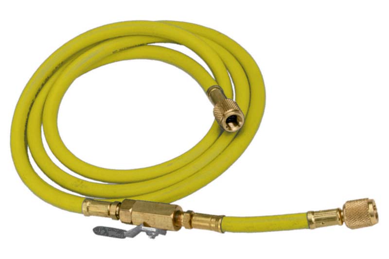 F45602 - 1/4"FF x 1/4"FF / Yellow Hose / 60" - 150cm / With Shut-off