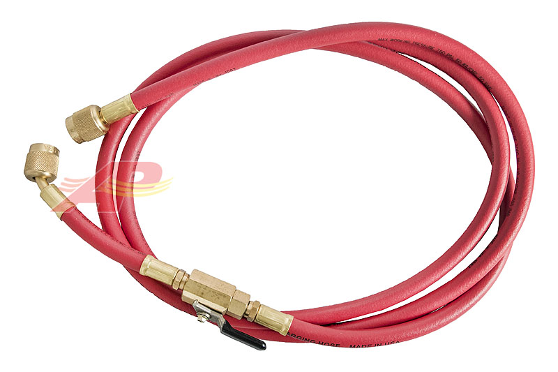 530-90265-72 - 1/4"FF x 1/4"FF / Red Hose / 72" - 180cm / With Shut-off