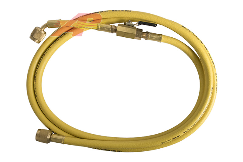 530-90264-72 - 1/4"FF x 1/4"FF / Yellow Hose / 72" - 180cm / With Shut-off