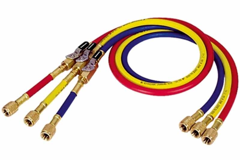 530-90262-72 - 1/4"FF x 1/4"FF / Set of 3 Hoses / 72" - 180cm / With Shut-off