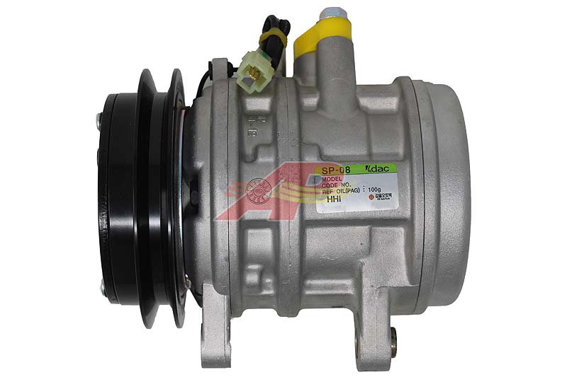 508-828 - Compressor Original - Delphi HHI SP08, single groove, 12v