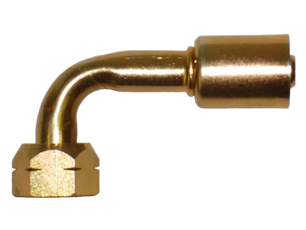 461-4535-1 - 90 degrés, métrique M24 X 2.0 femelle o-ring avec pilote de 14.5mm, pour flexible module 10 de diamètre standard
