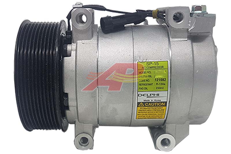 508-824 - Compressor Original - Delphi SP15, 10 Grooves, 12v