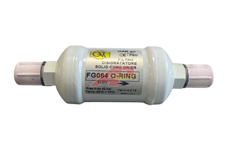 12-6001 - Receiver Drier, OEM Danfoss - 51mm x 137mm - 1/2" Male O-Ring x 1/2" Male O-Ring