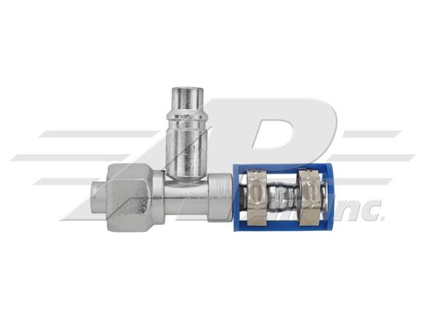 461-7856 - Burgaclip®, Straight Stepped, #10 Female O-Ring to #12, with R1234yf 14mm Port, For Reduced Diameter Hose