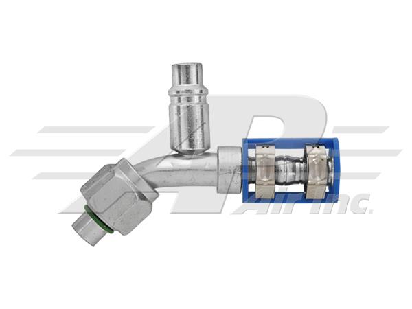 461-7829 - Burgaclip®, 45 degrés, femelle o-ring, module 6, avec prise de charge R1234yf