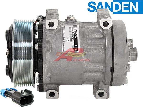 59-8120 - Original Sanden SD7H15, 4 11/16 "8-Nut-Kupplung, horizontaler Rohr-O-Ring