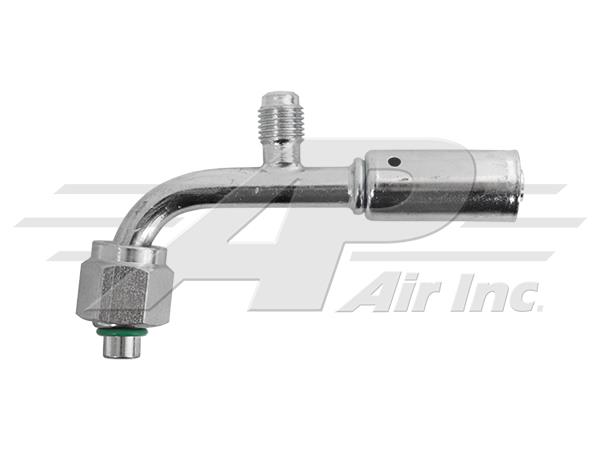 461-3633 - 90° # 6 Female O-Ring with R12 Port, , For Reduced Diameter Hose