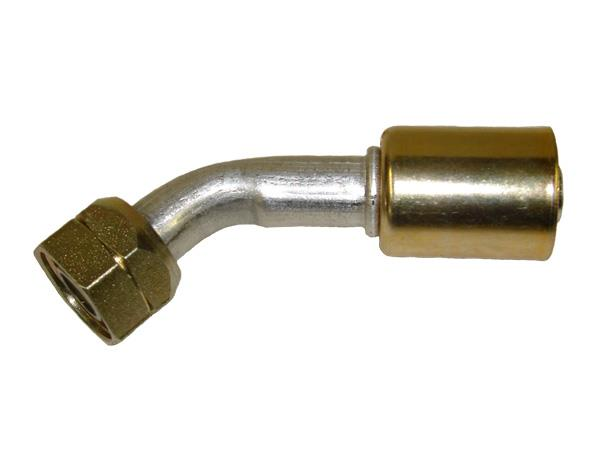 461-4531-1 - 45°, métrique M24 X 2.0 femelle o-ring avec pilote de 14.5mm, pour flexible # 10 de diamètre standard