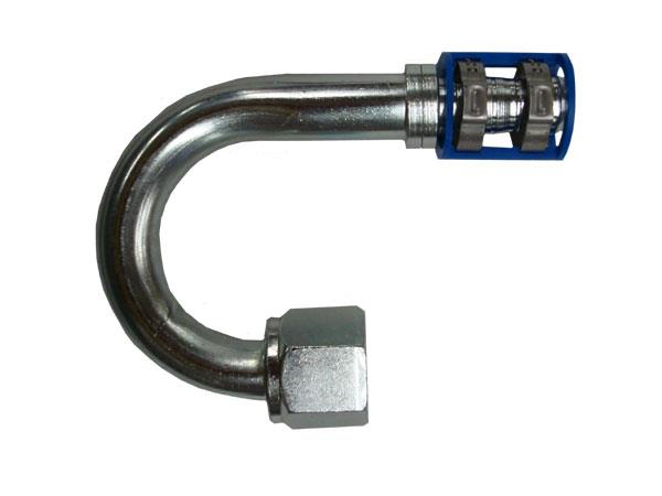 461-7528-180 - Burgaclip®, 180°, joint o-ring femelle # 12, pour flexible à diamètre réduit