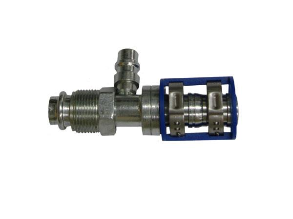 461-7939 - Burgaclip®, Straight # 10 Male O-Ring with Low Side R134 Port