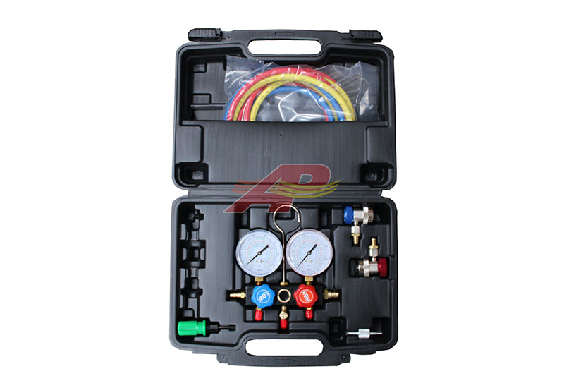 531-50100 - Kit manomètres et flexibles (180 cm) - 2 Voies (Jauges de Diamètre - 63mm) + accessoires