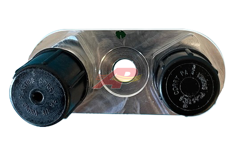 451-1153SA - Collecteur aluminium pour compresseur, à vis centrale, horizontal 8 et 10 o-ring