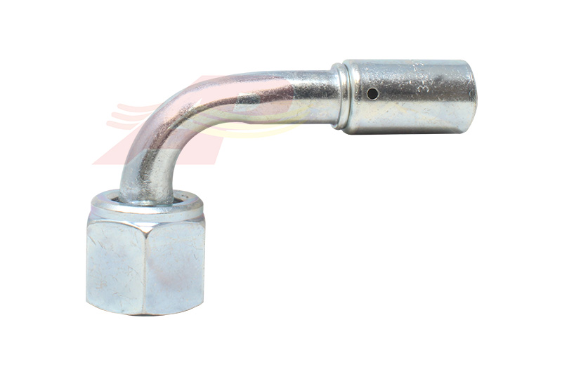 17-5109 - 90 degrés, tuyau module # 10, raccord module # 12, raccord en acier, pour flexible à diamètre réduit