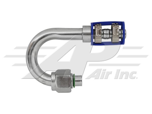 461-7526-180 - Burgaclip®, 180 degrés, module 8, femelle o-ring, pour flexible à diamètre réduit