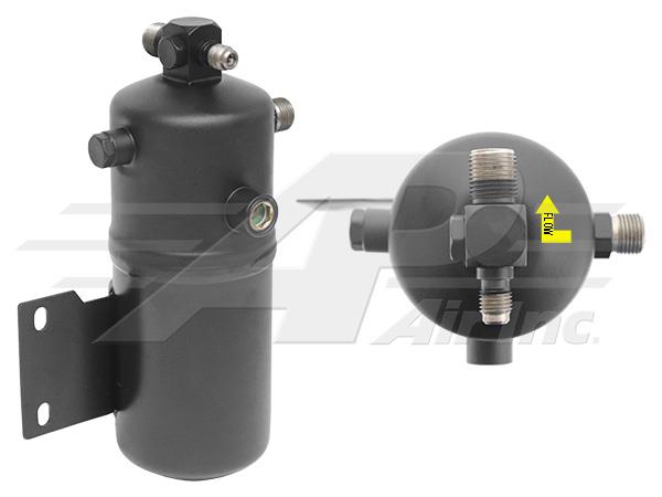 803-349 - Receiver Drier - 75mm x 222mm - #6 Male O-Ring x #6 Male O-Ring