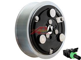 16-1084 - Compressor Clutch - Sanden SD7H15, 8 Grooves, 119mm, 12v, ***Keyed Shaft***