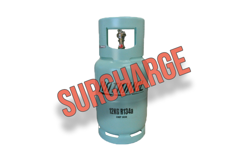 520-218-S - SURCHARGE Refrigerant R134a 12 kg Cylinder - National